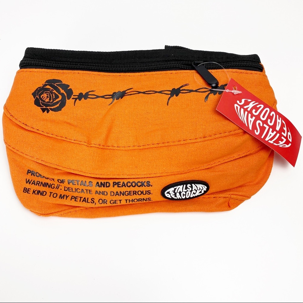 PETALS AND PEACOCKS FANNY PACK